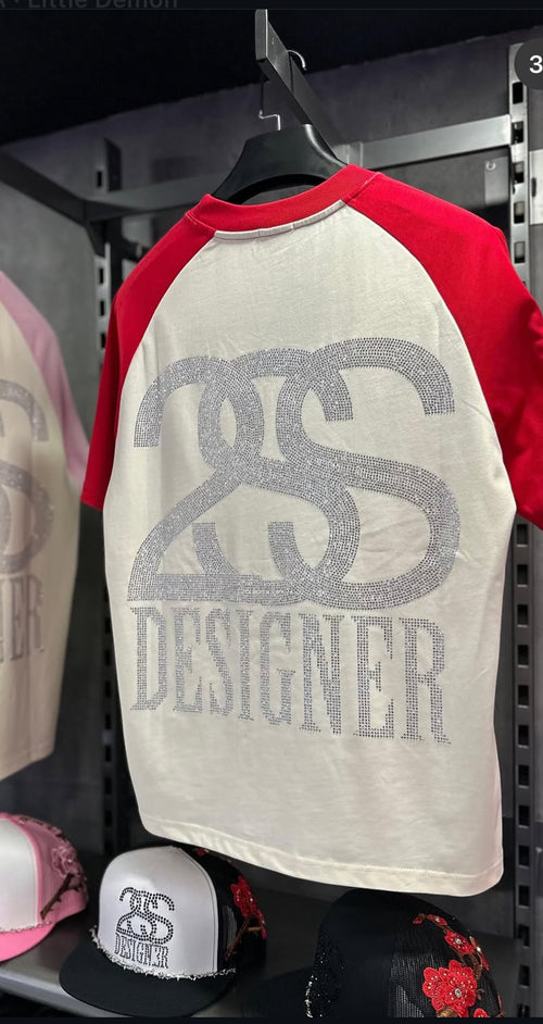 T SHIRT White And Red ( 2SS DESGINER )